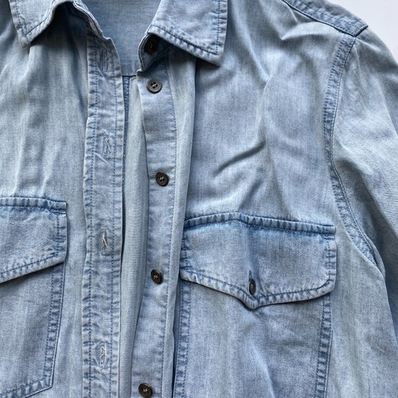 Club Monaco Soft Denim Shirt - Picture 2 of 5